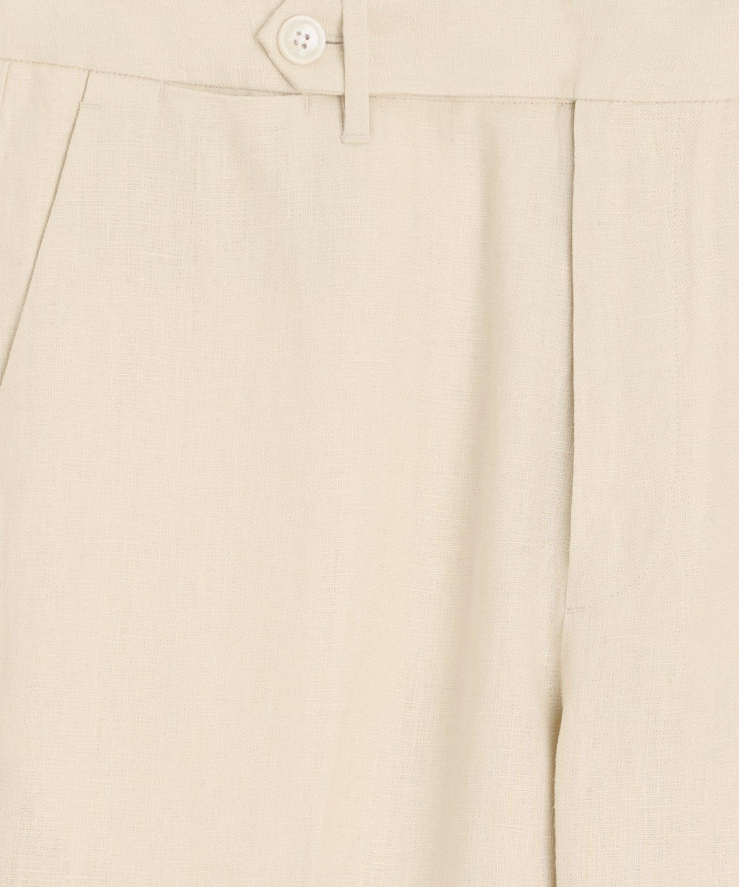 Straight Fit Linen Tab Trouser Product Image