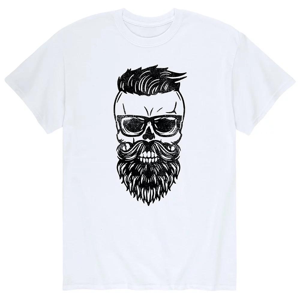 Men's Bearded Skull Dude Tee,  Product Image