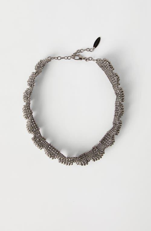 BRUNELLO CUCINELLI Sculptured Choker In Grey Product Image