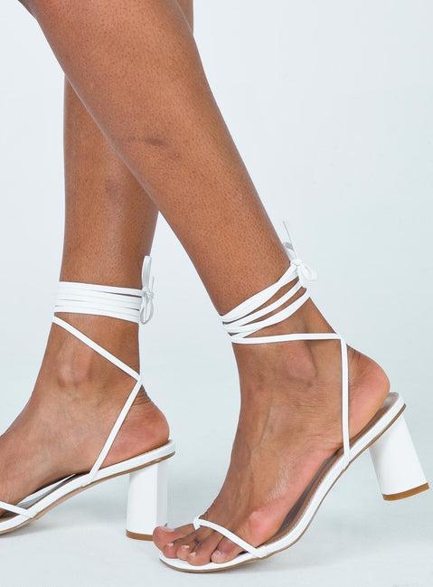 The Lena Heels White Product Image