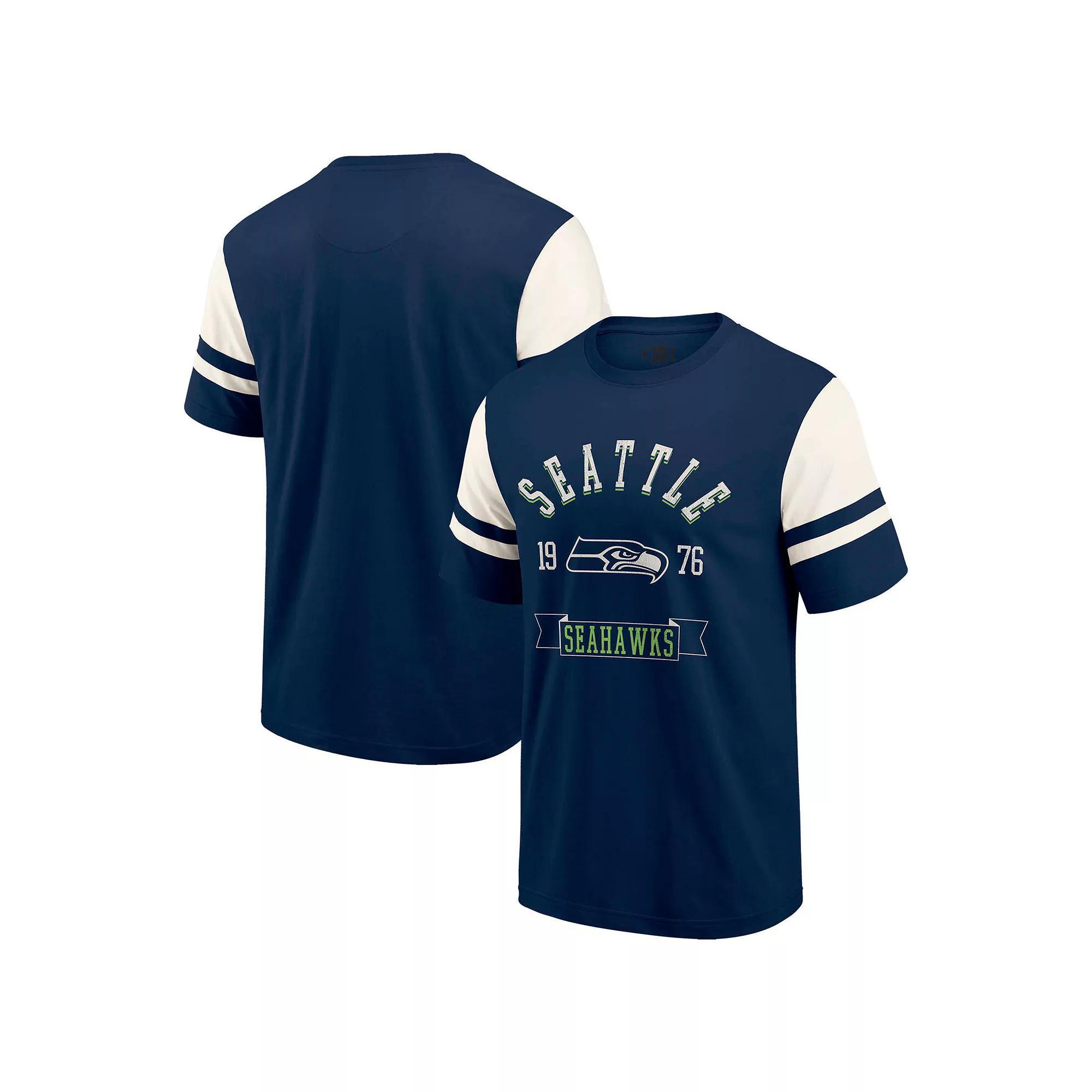 Men's Darius Rucker Collection by Fanatics College Navy Seattle Seahawks Football T-Shirt,  Product Image