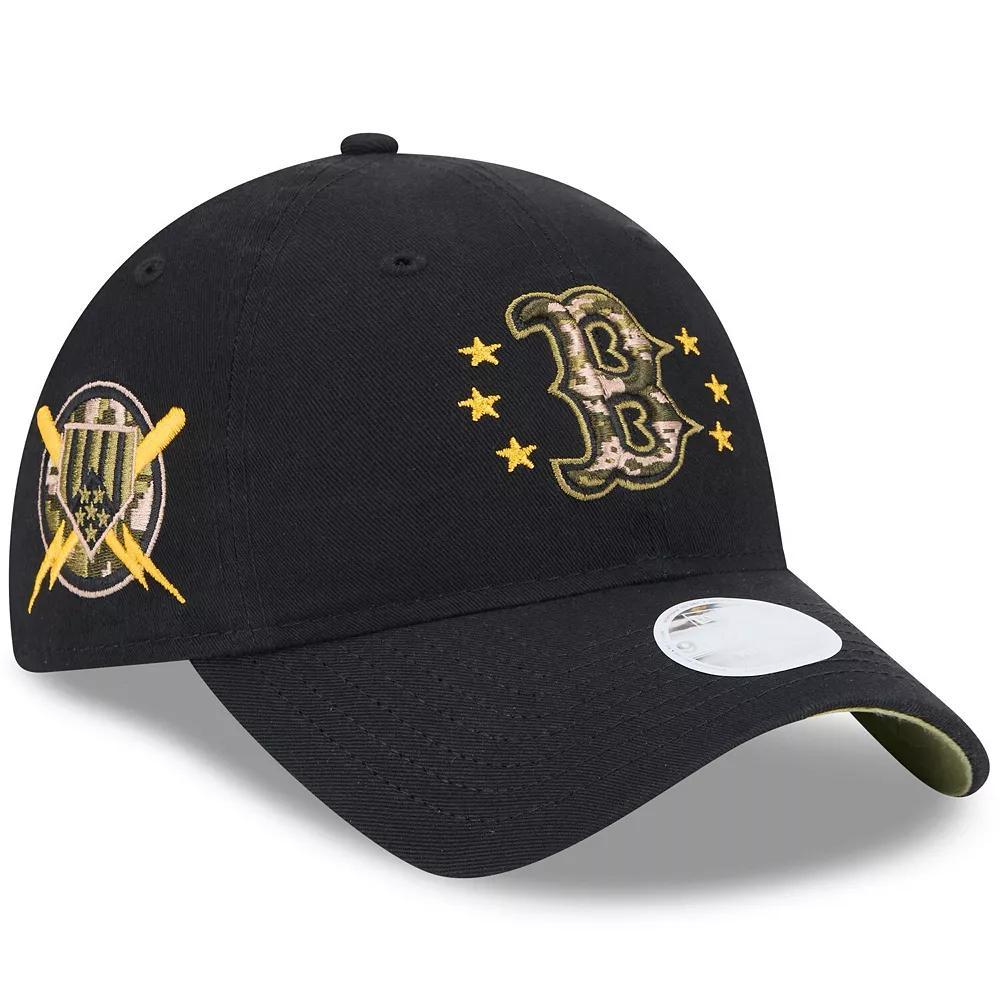 Women's New Era Black Boston Red Sox 2024 Armed Forces Day 9TWENTY Adjustable Hat Product Image