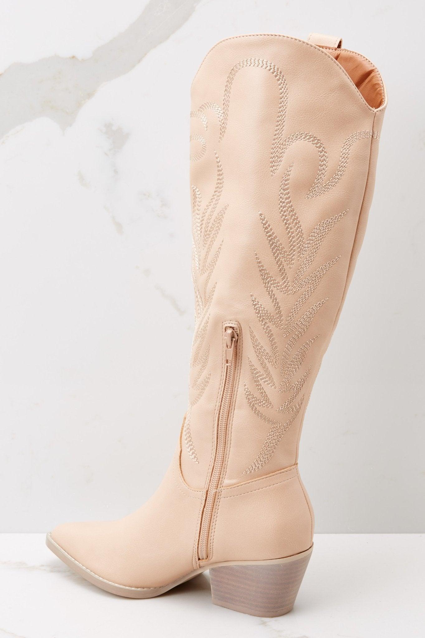 Bring The Sass Nude Boots Product Image