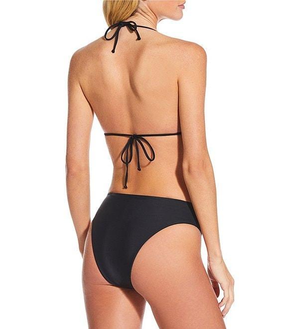 Gianni Bini Solid Rosette V-Scoop Front Swim Bottom Product Image