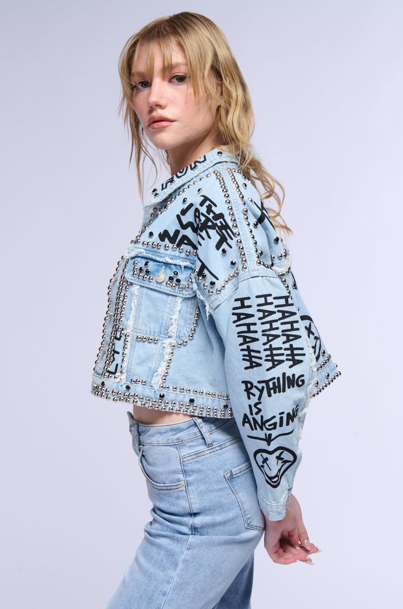 RHYTHM OF THE NIGHT DENIM JACKET Product Image