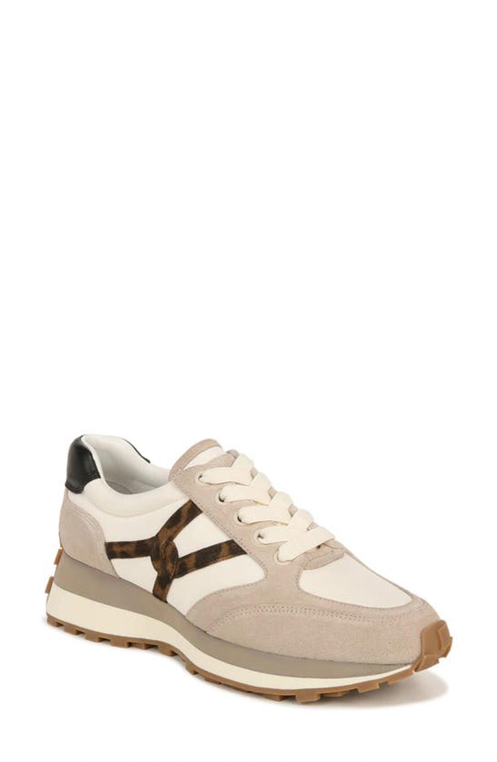 Valentina Mixed Leather Retro Sneakers Product Image