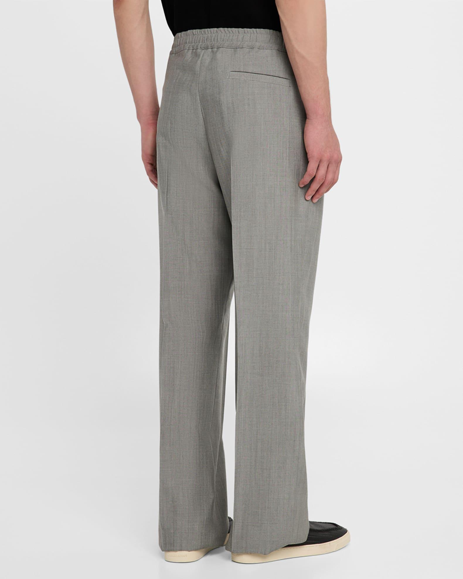 Men's Wool and Mohair Pull-On Trousers Product Image