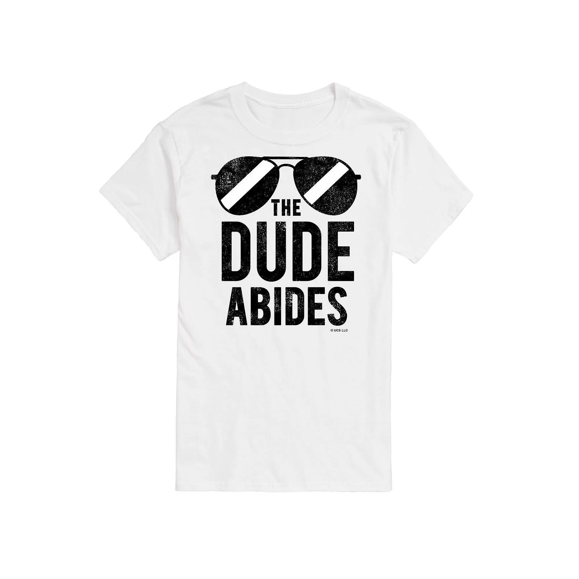 Big & Tall The Big Lebowski The Dude Abides Tee, Men's, Size: Large Tall, White Product Image