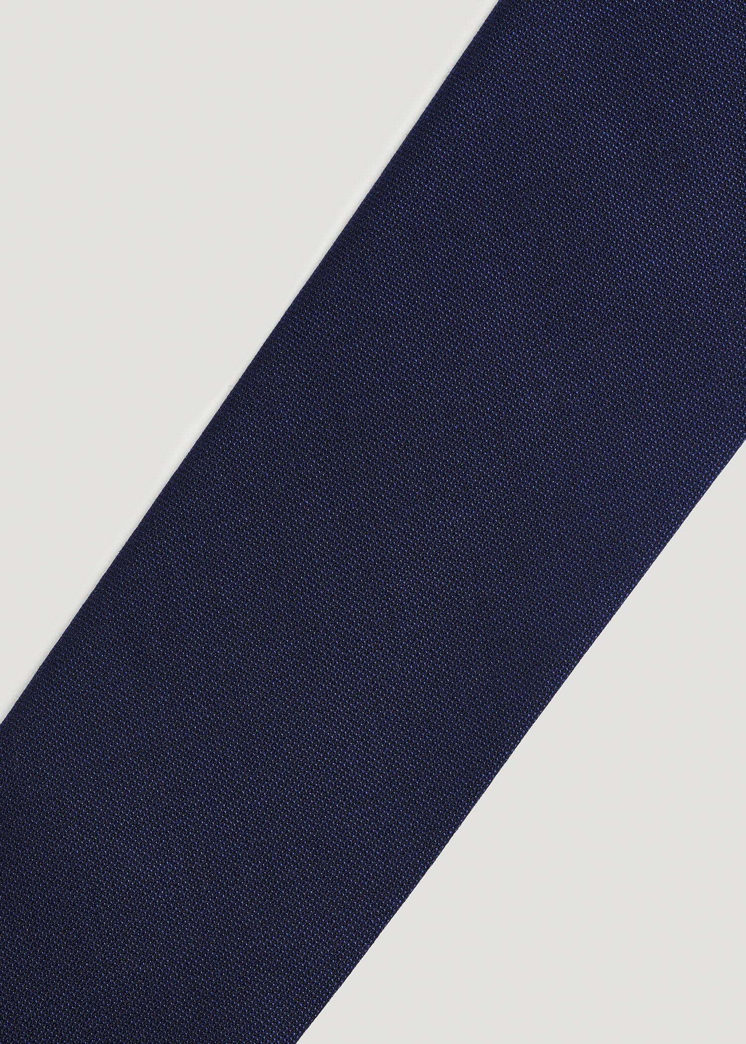 Wool Tie for Tall Men in Navy Product Image