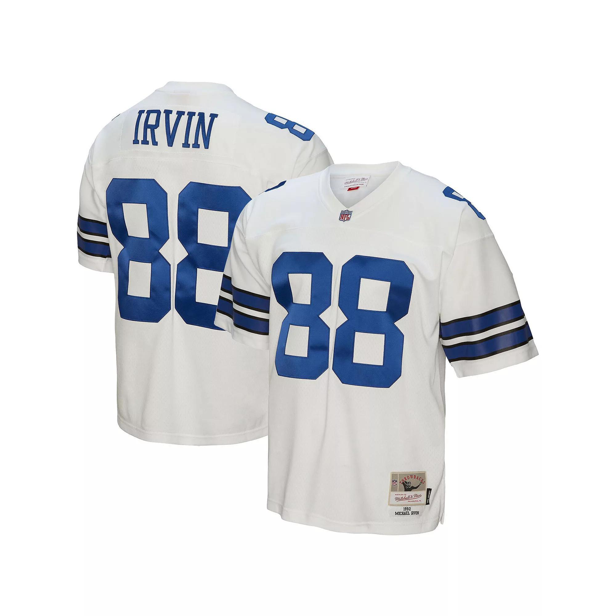 Men's Mitchell & Ness Michael Irvin White Dallas Cowboys 1992 Legacy Replica Jersey, Size: Large Product Image