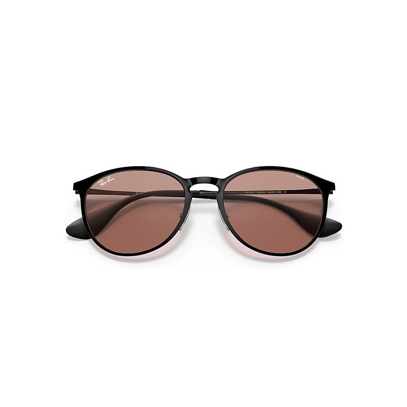 Ray-Ban Erika Metal Evolve Sunglasses Frame Brown Lenses Product Image