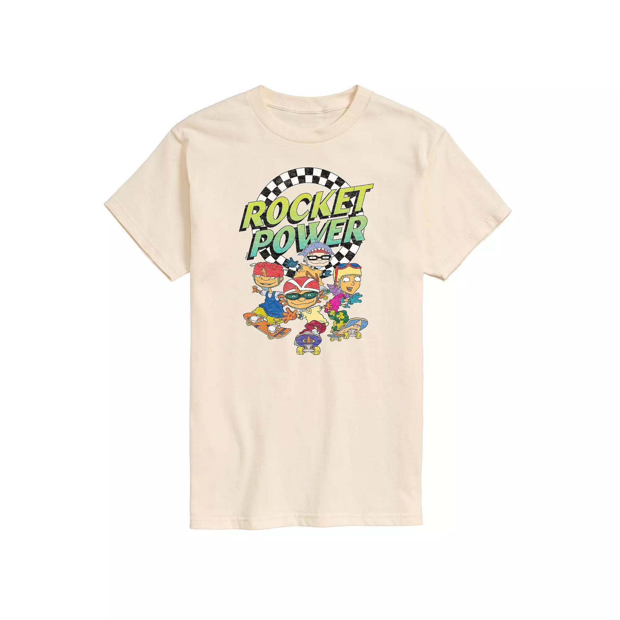 Men's Nickelodeon Rocket Power Skating Graphic Tee, Size: Small, Beige Product Image