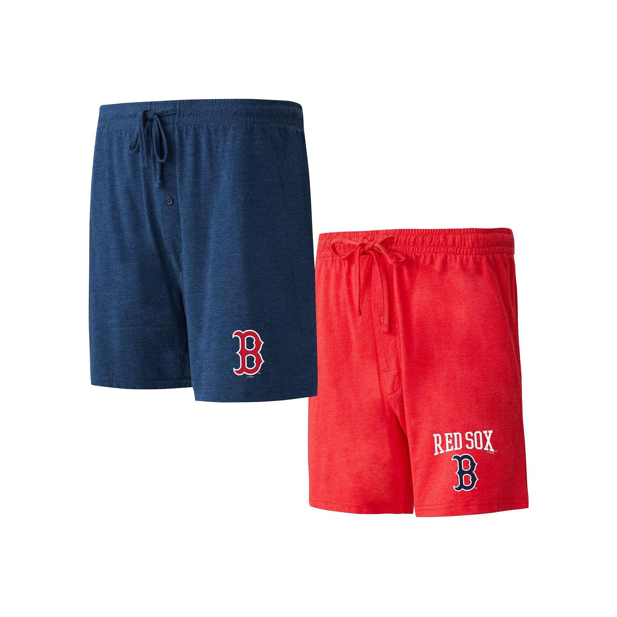 Men's Concepts Sport Navy/Red Boston Red Sox Two-Pack Meter Sleep Shorts, Size: 2XL, Blue Product Image