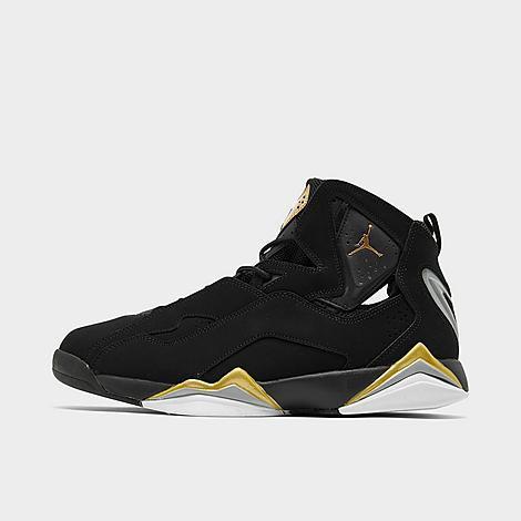 Jordan Mens Jordan True Flight - Mens Basketball Shoes Black/Metallic Gold/Wolf Grey Product Image