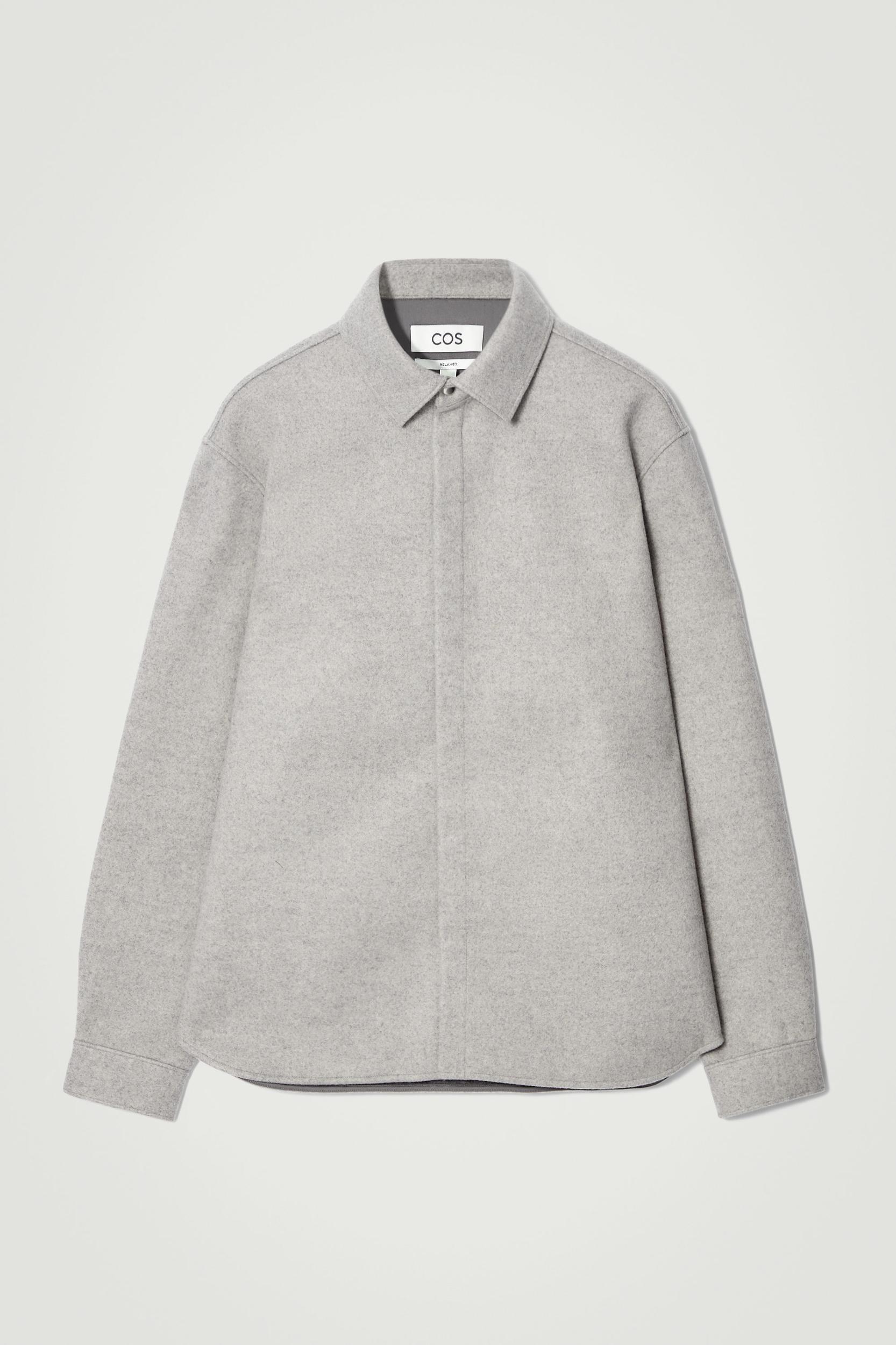 RELAXED WOOL-BLEND OVERSHIRT Product Image