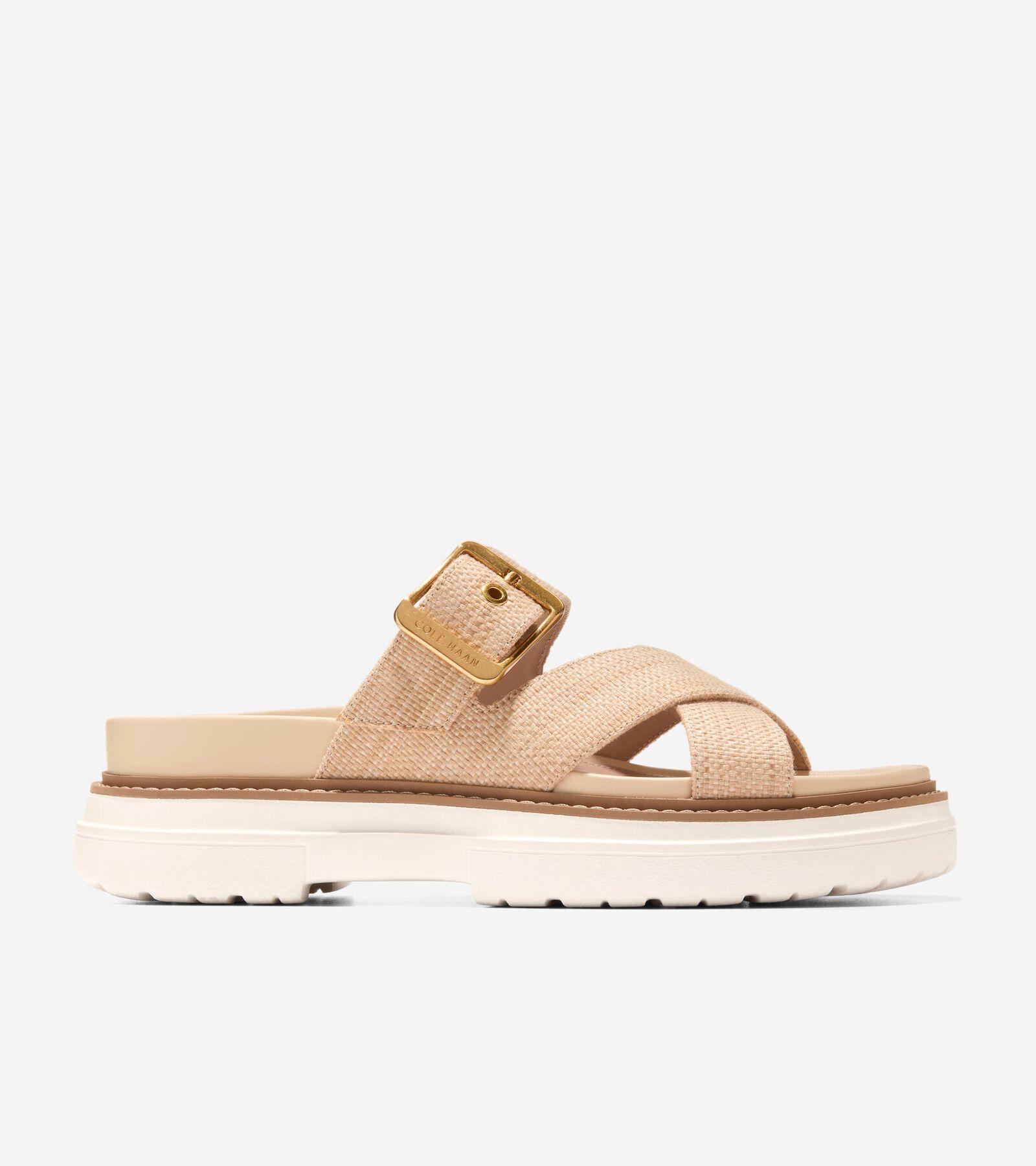 Cole Haan Womens Fraya Buckled Platform Slide Sandals Product Image