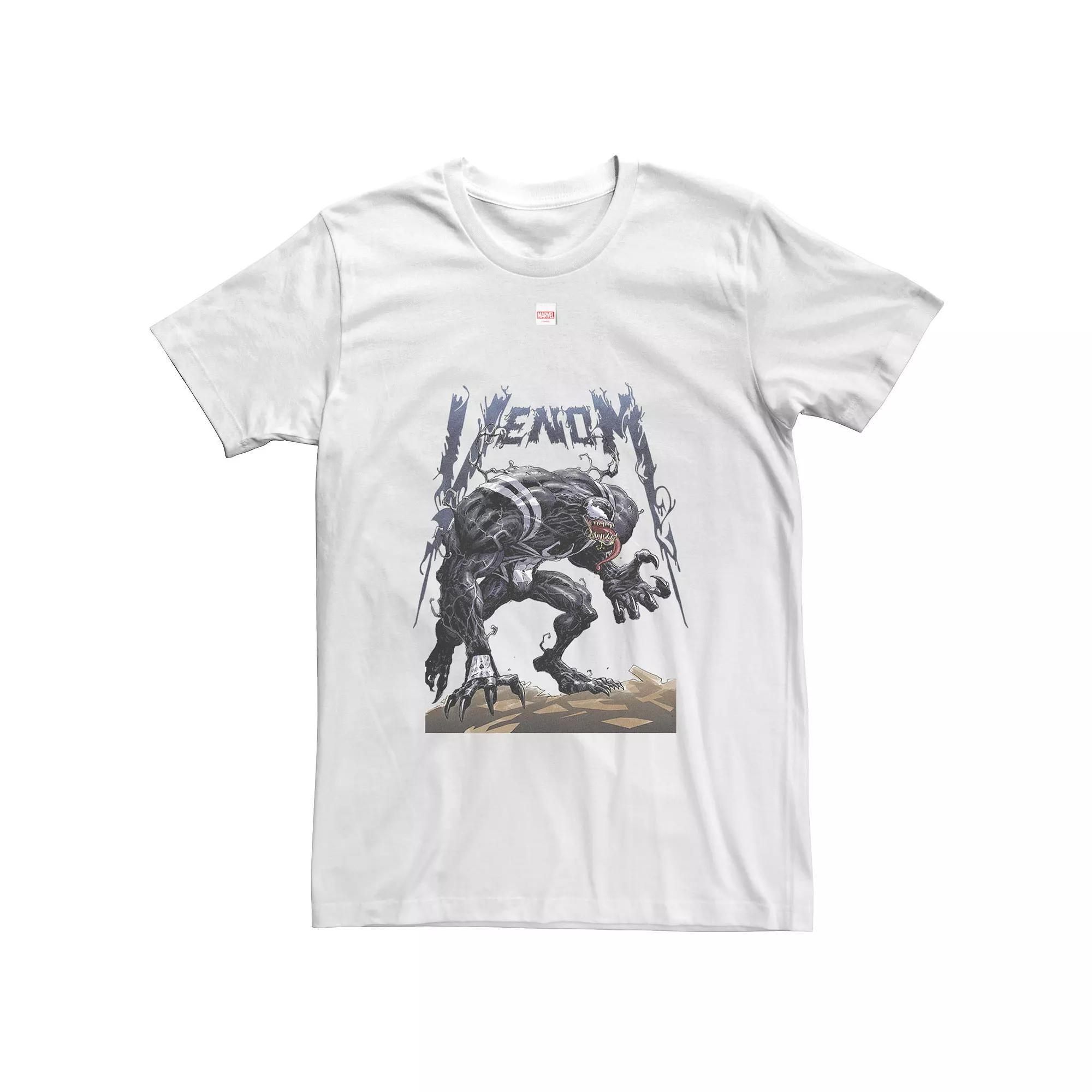 Big & Tall Marvel Venom Stance Tongue Out Claws Tee, Men's,  Product Image