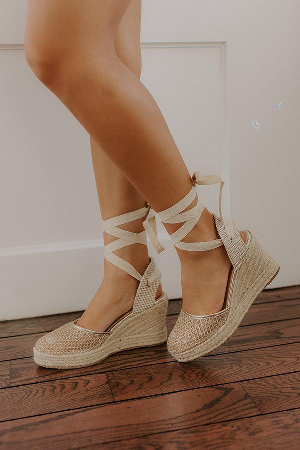 The Daniela Lace Up Wedge Product Image