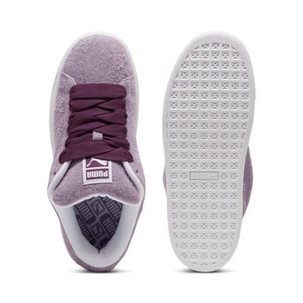 PUMA Suede XL Hairy Sneakers Women in Pale Plum/White Product Image