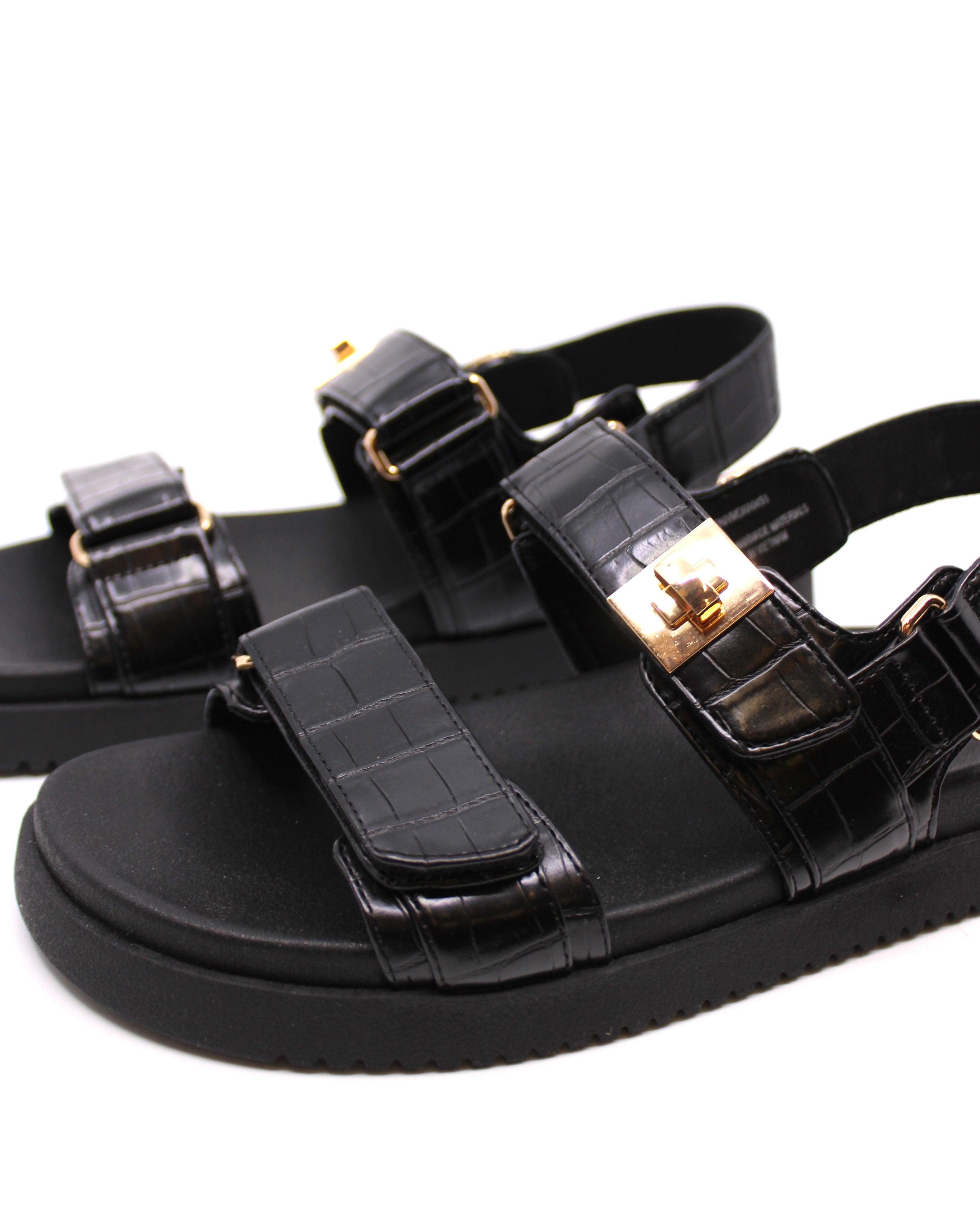 Steve Madden Mona Black Croco Product Image