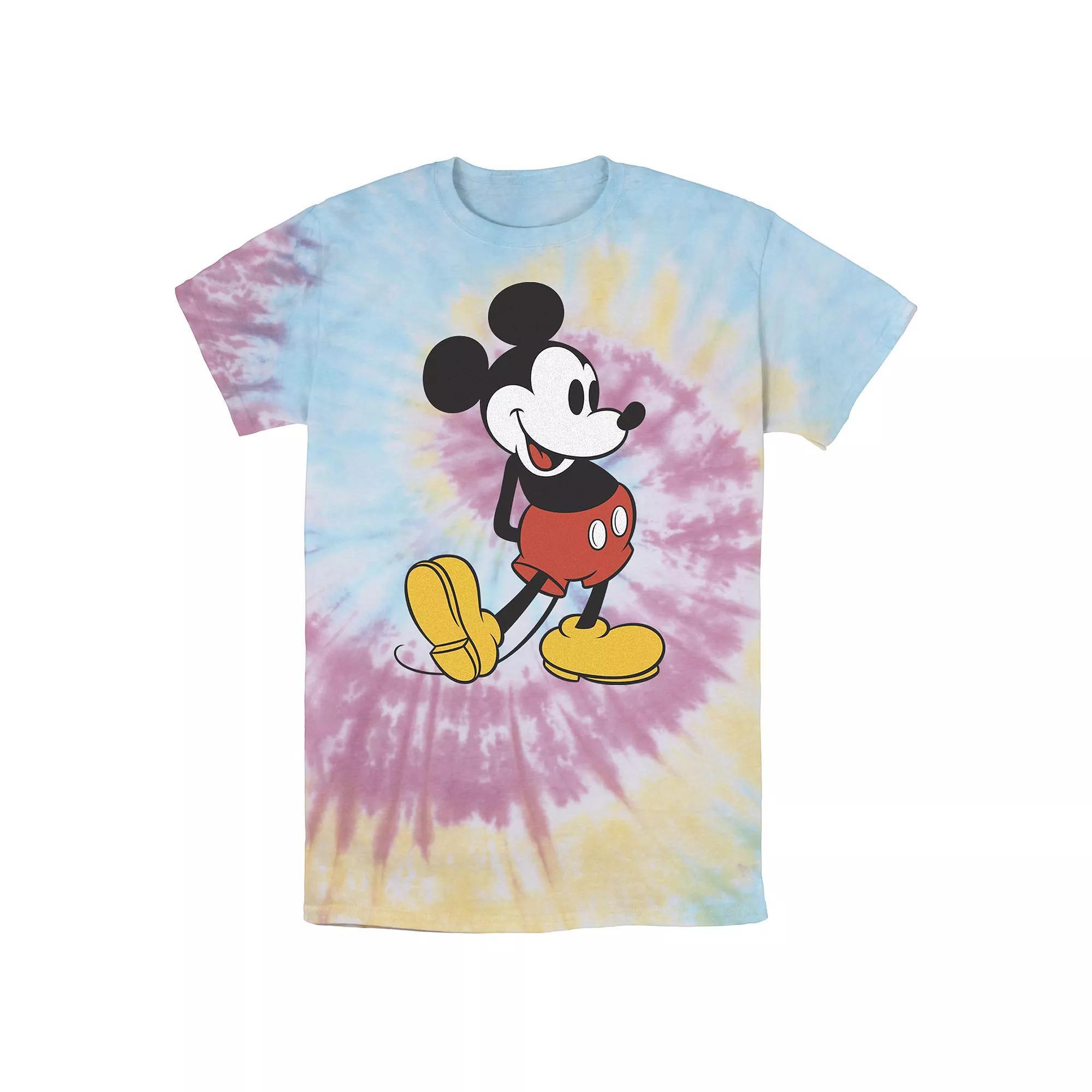 Disney's Mickey Mouse Men's Vintage Leg Kick Wash Tee,  Product Image