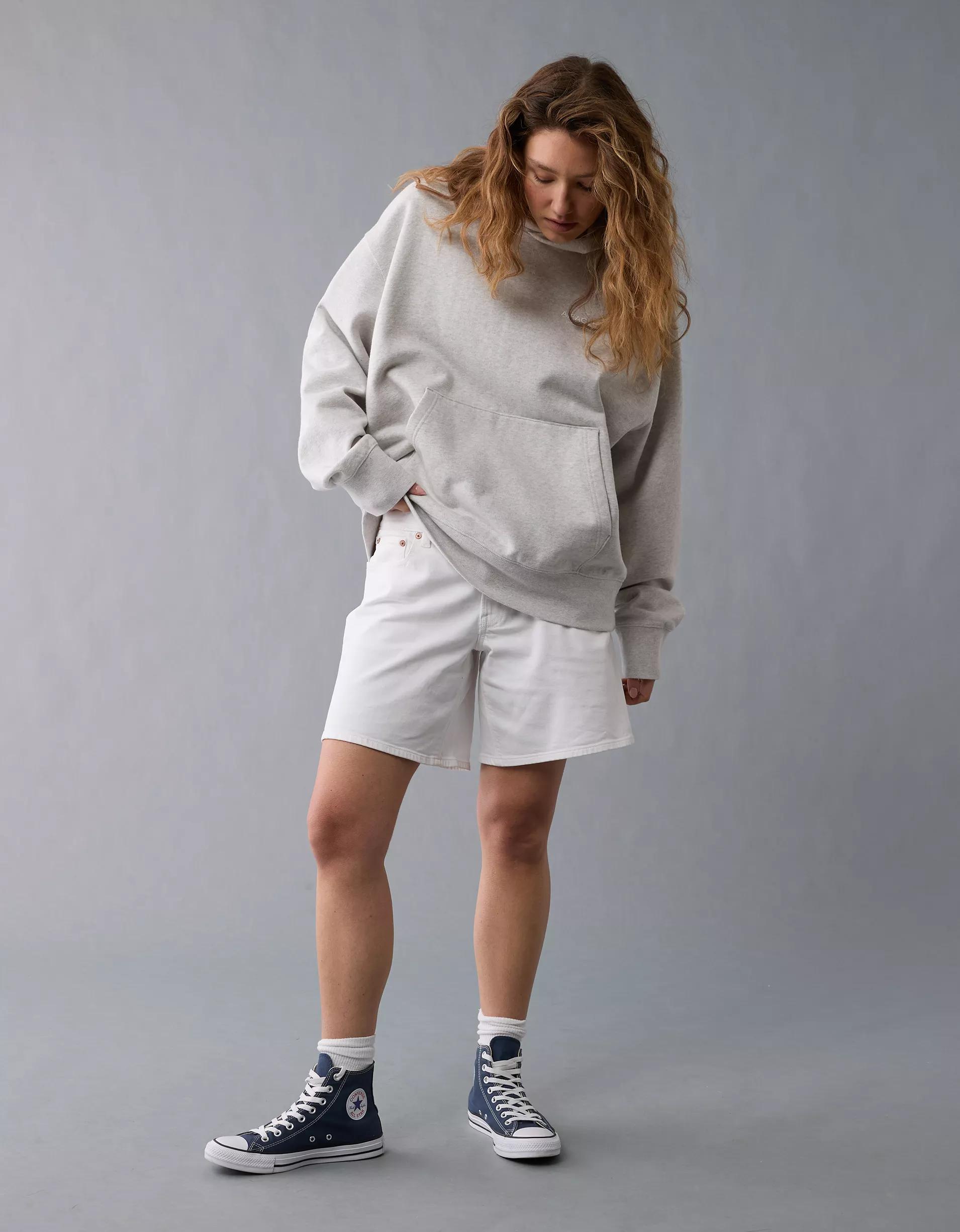 AE Laidback Luxe Heavyweight Logo Hoodie Product Image