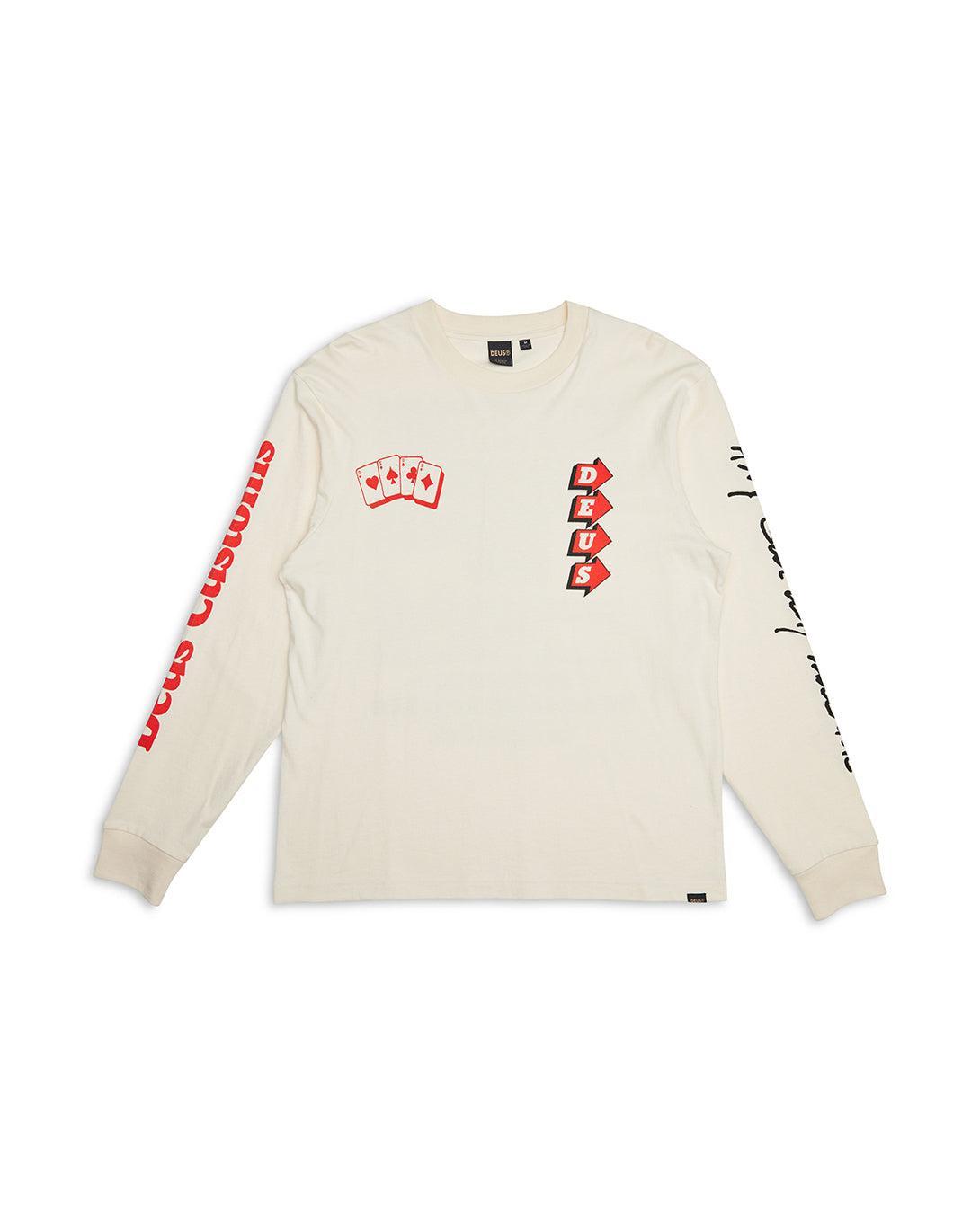 Way Off Long Sleeve Tee - Dirty White Product Image