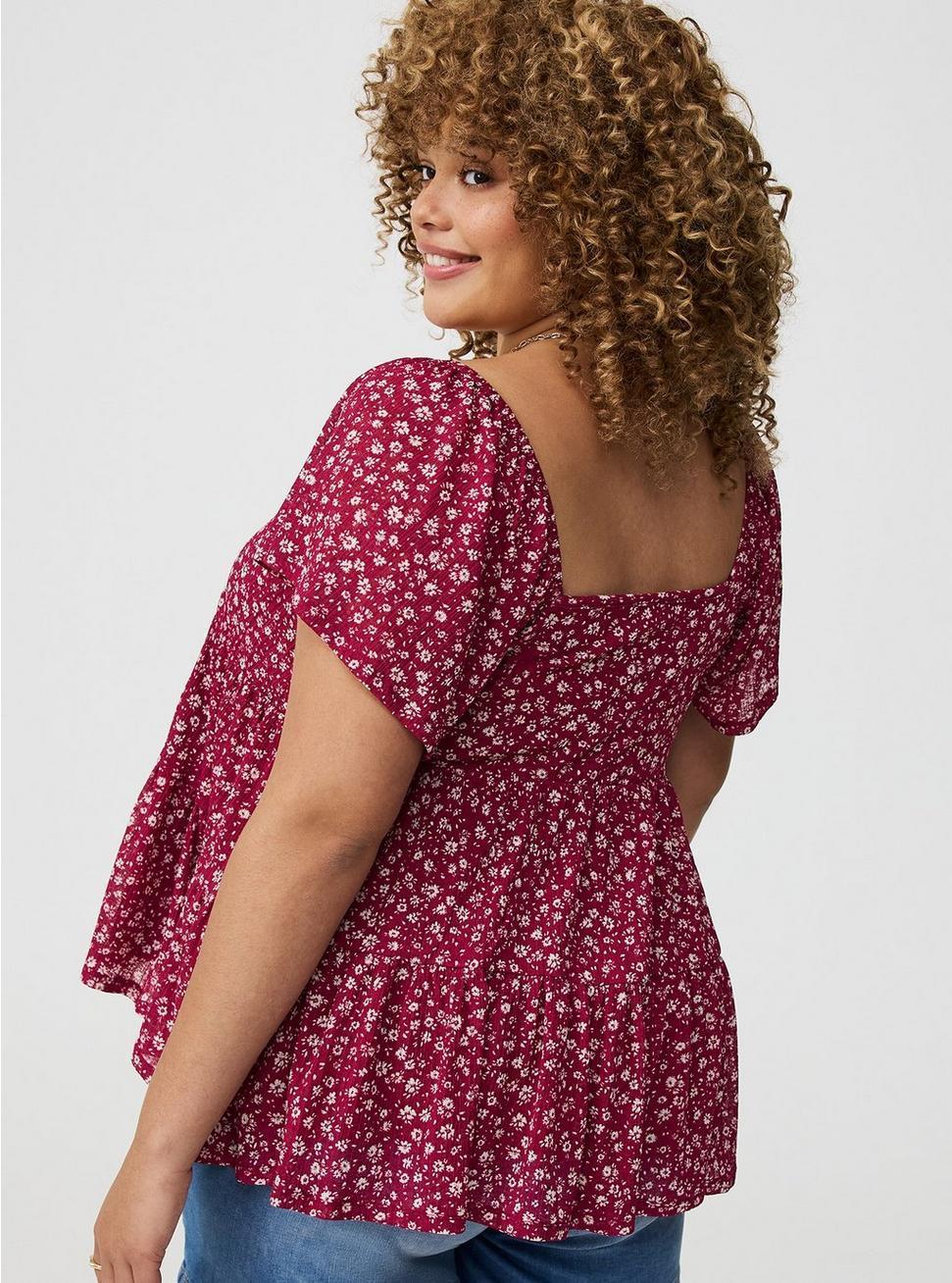 Flutter Sleeve Babydoll Top Product Image