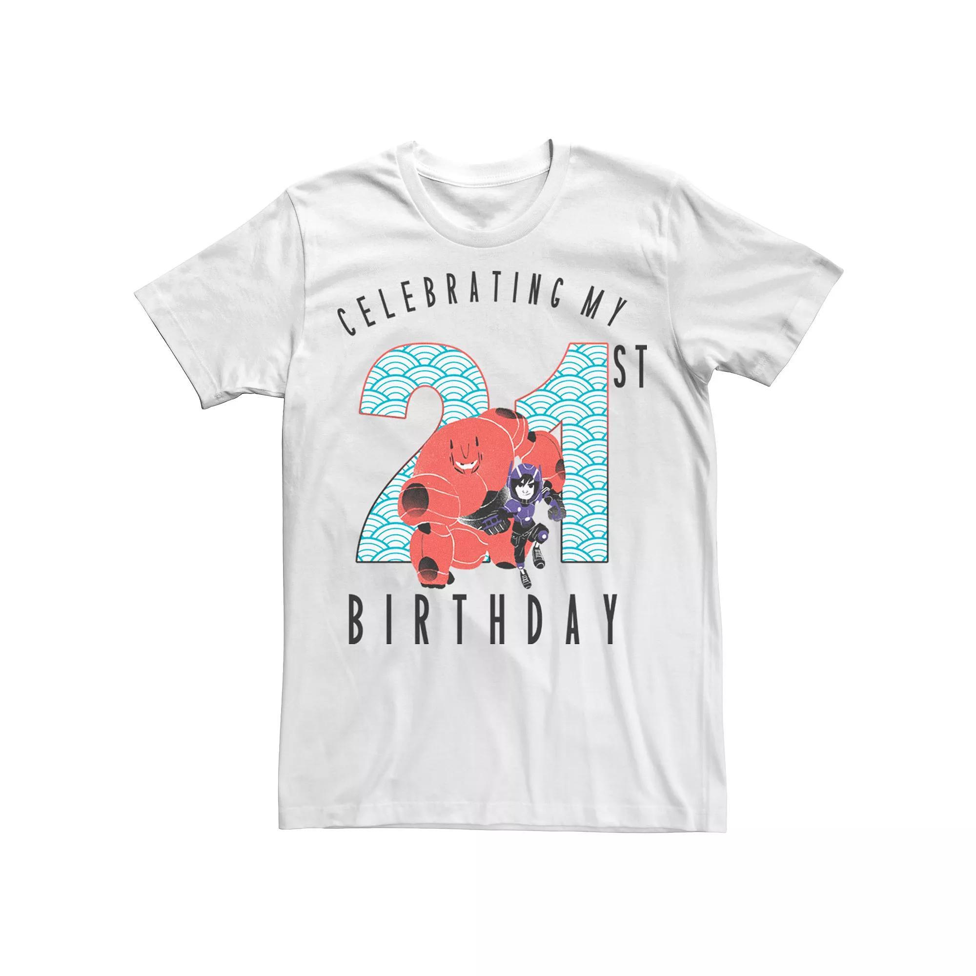 Disney's Big Hero 6 Baymax Hiro 21st Birthday Men's Tee,  Product Image