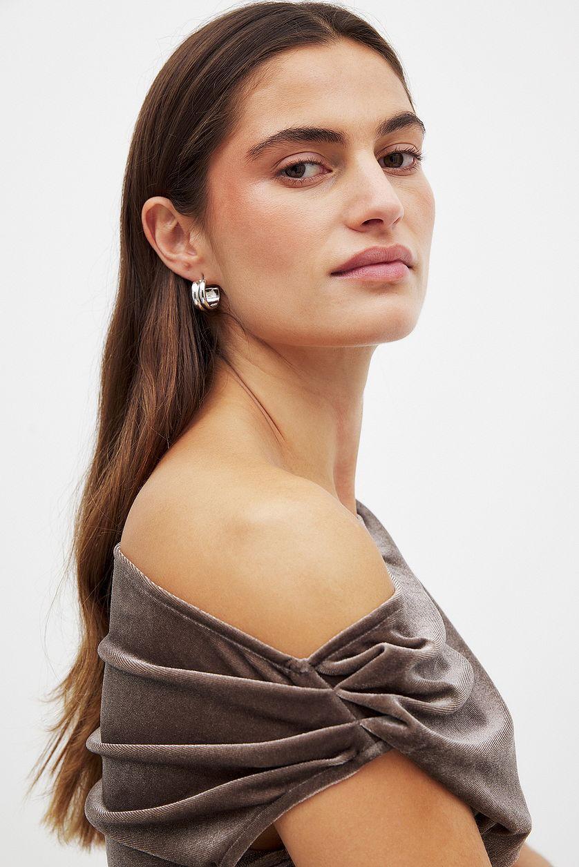 Draped Velvet Top Product Image