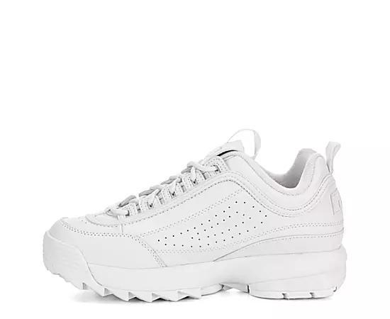 Fila Disruptor II Premium Sneakers White/White/White 9 Product Image