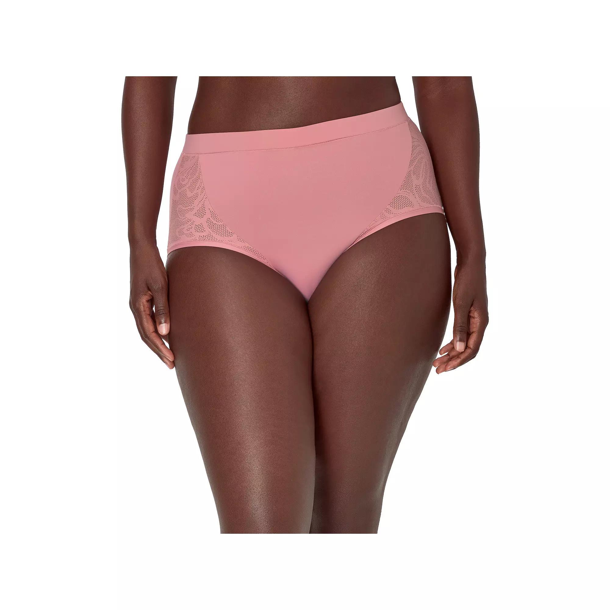 Women's Bali®'s Coolest Smoothing High-Waist Brief Panty DFCSBF, Size: XXL, Pink Tea Product Image