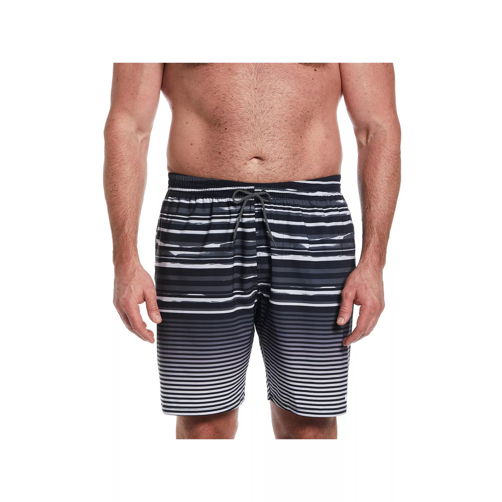 Big & Tall Nike 9-in. Stripe Breaker Swim Trunks, Men's, Size: 2XB, Black Product Image