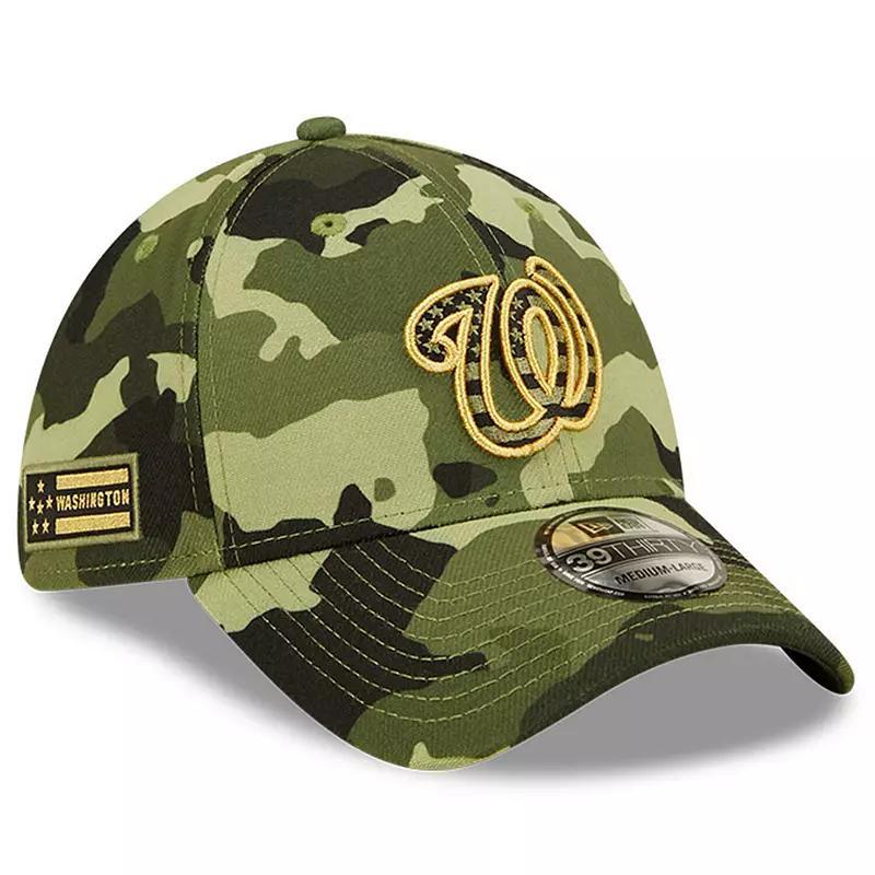 Men's New Era Camo Washington Nationals 2022 Armed Forces Day 39THIRTY Flex Hat,  Product Image
