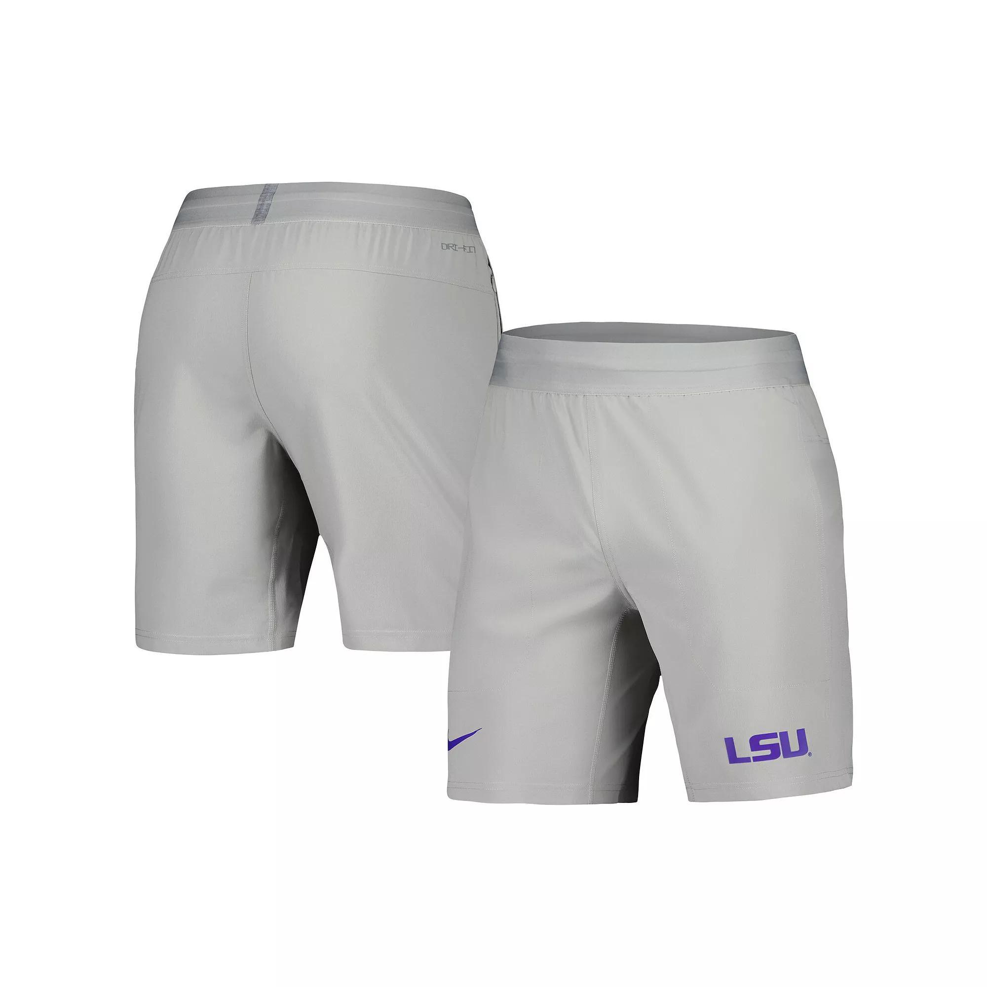 Men's Nike Gray LSU Tigers Player Performance Shorts,  Product Image