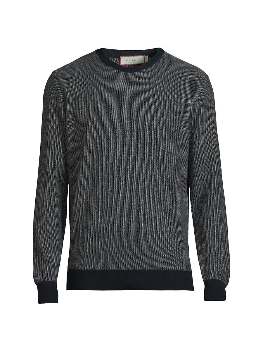 Mens Birdseye Crewneck Sweater Product Image
