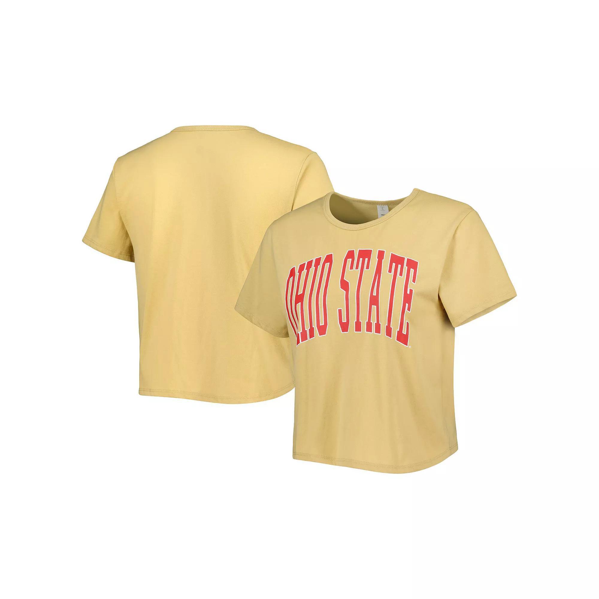 Women's ZooZatz Yellow Ohio State Buckeyes Core Fashion Cropped T-Shirt,  Product Image