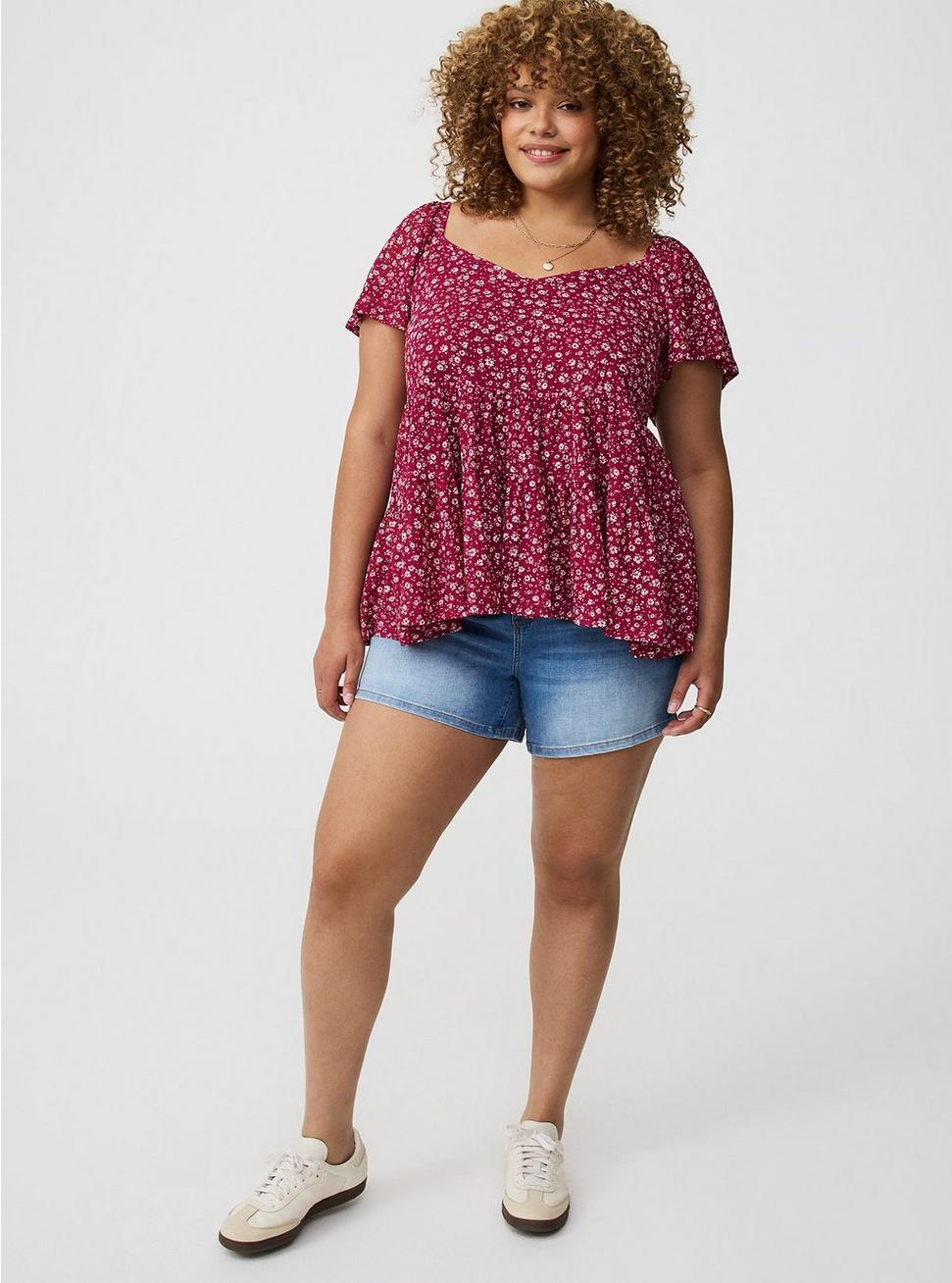 Flutter Sleeve Babydoll Top Product Image