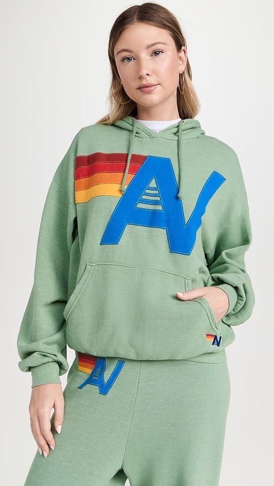 Aviator Nation Logo Stitch Pullover Hoodie | Shopbop Product Image