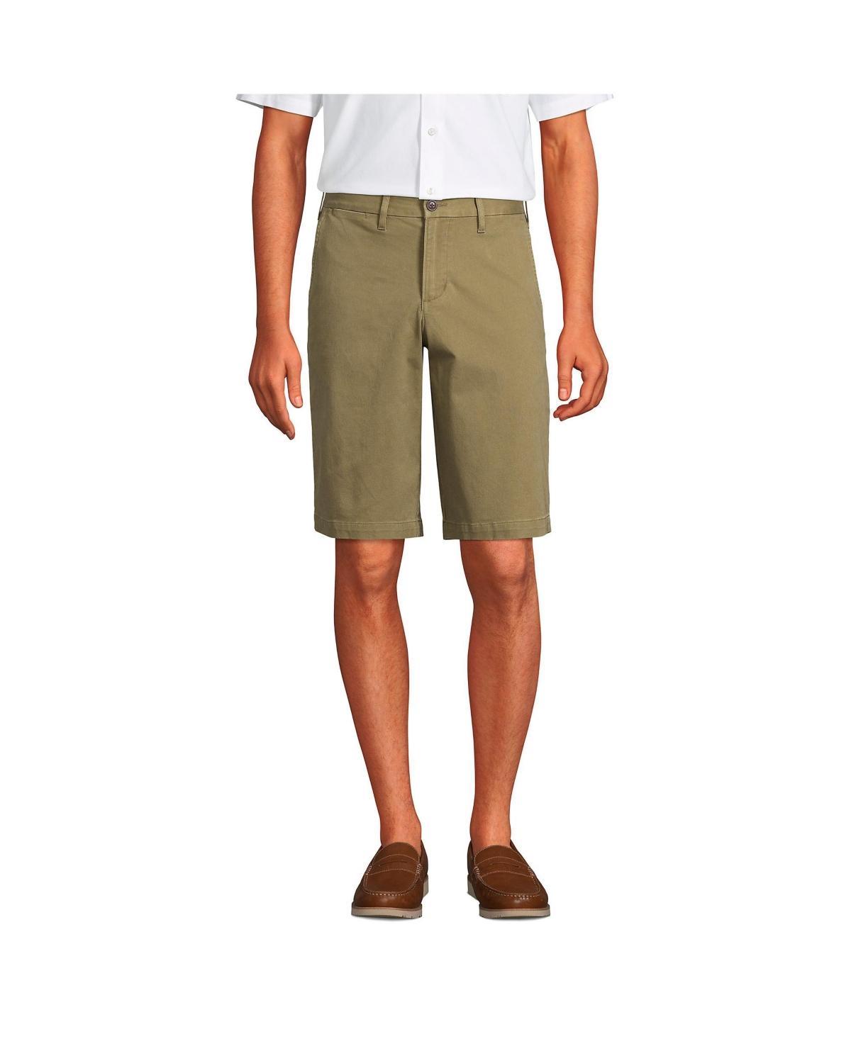 Mens Lands End Traditional-Fit Comfort-First Knockabout 11-inch Chino Shorts Green Product Image