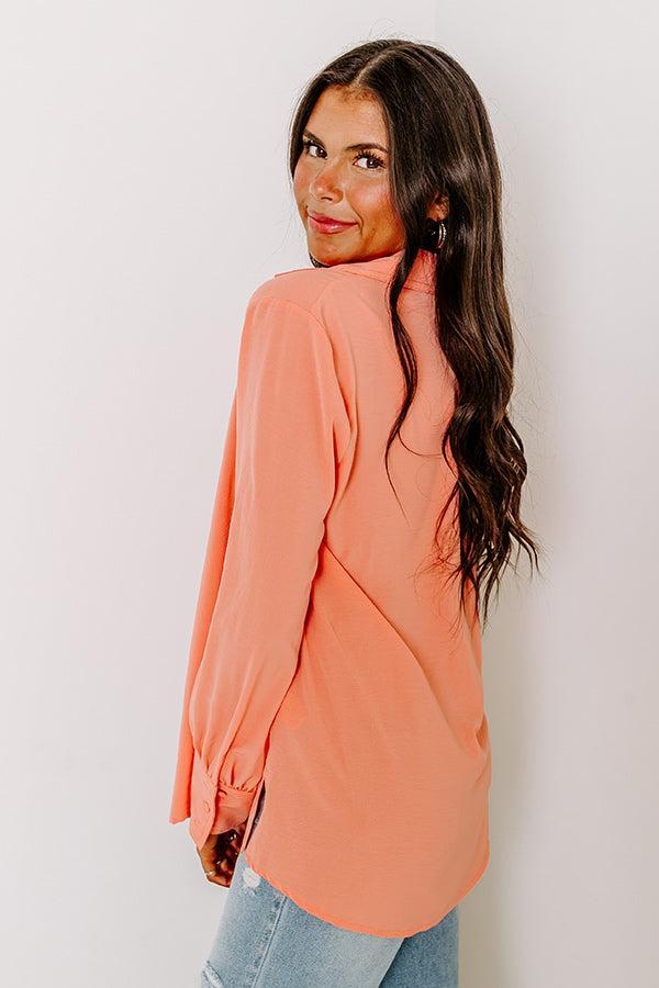 Charleston Getaway Shift Top in Coral Product Image