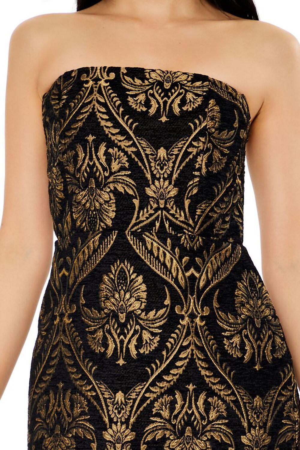 Jacquard Baroque Mini Dress | Forever 21 Product Image