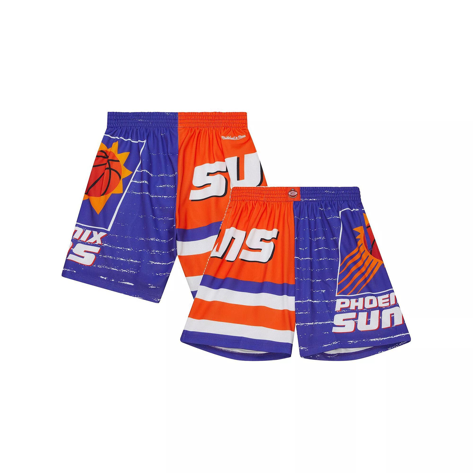 Men's Mitchell & Ness Purple/Orange Phoenix Suns Jumbotron 3.0 Shorts,  Product Image