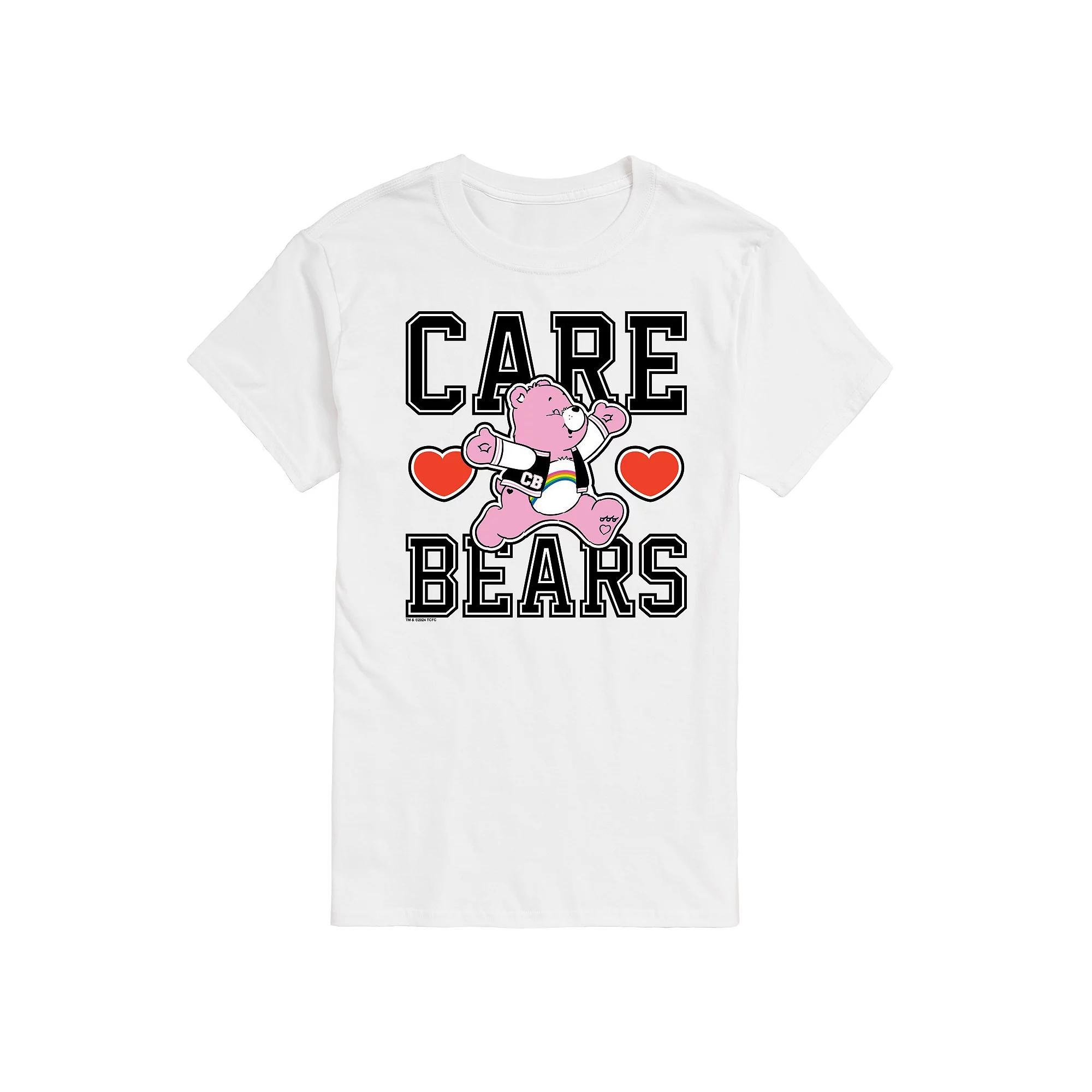 Men's Care Bears Varsity Graphic Tee, Size: Small, White Product Image