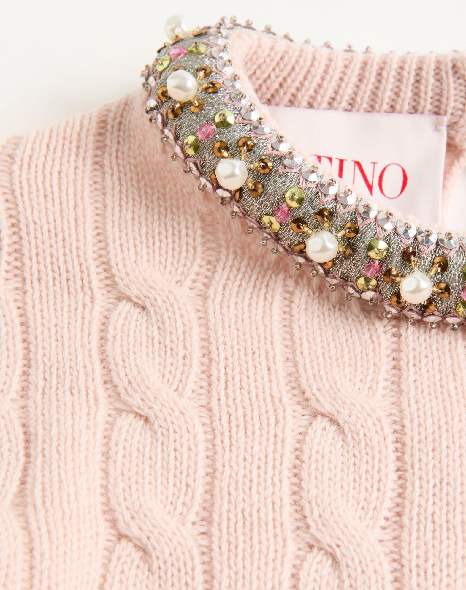 EMBROIDERED WOOL SWEATER Product Image