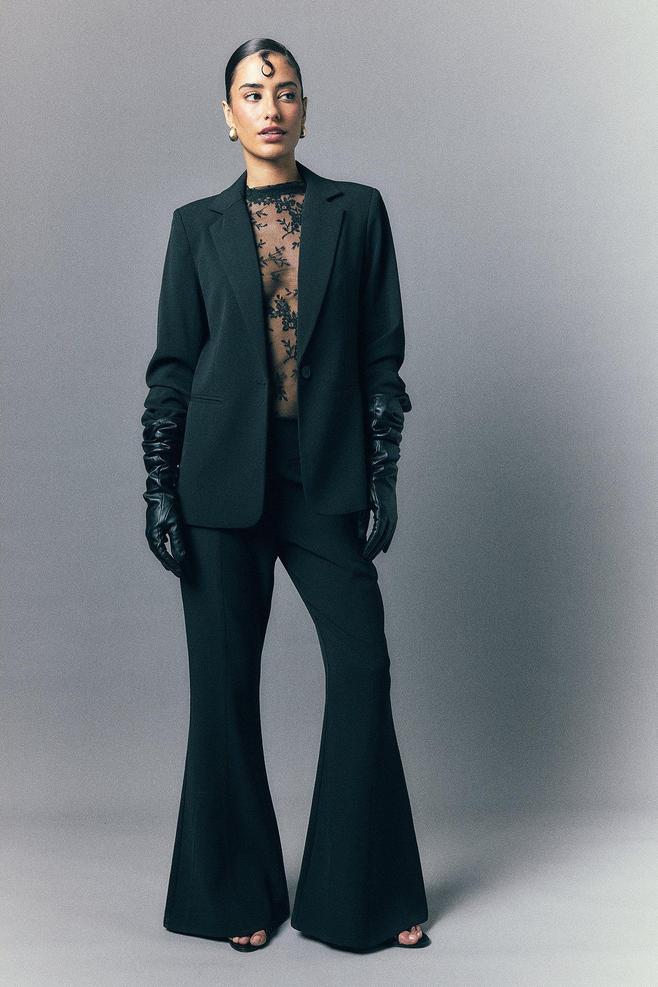 Flared Pocket Detail Pants Product Image