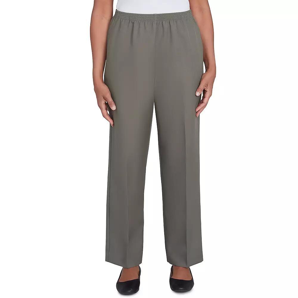 Petite Alfred Dunner All Around Elastic Waist Medium Length Pants, Women's,  Product Image