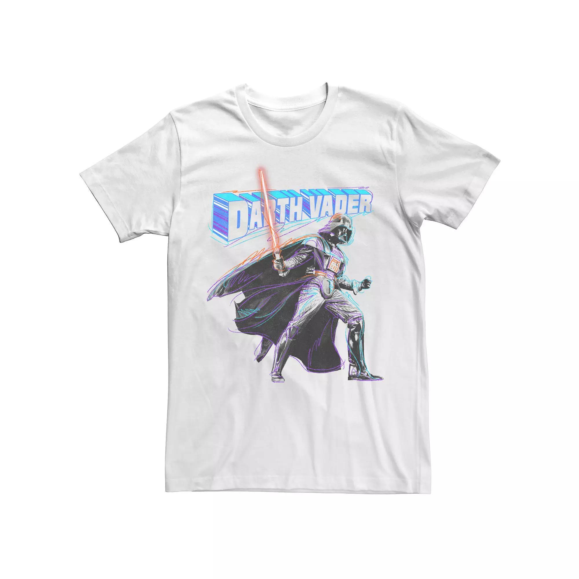 Men's Star Wars Darth Vader Action Sketch Tee,  Product Image