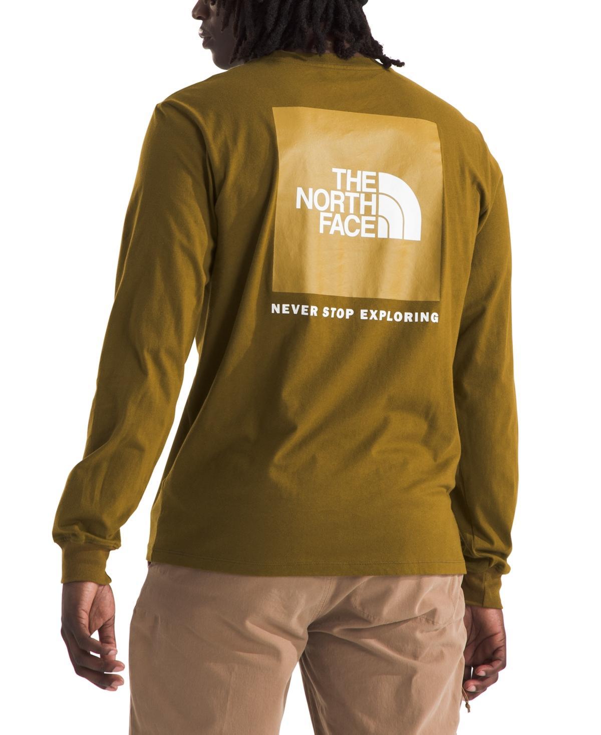 The North Face Men's L/S Box NSE Tee (Muted Pine) Men's T Shirt Product Image