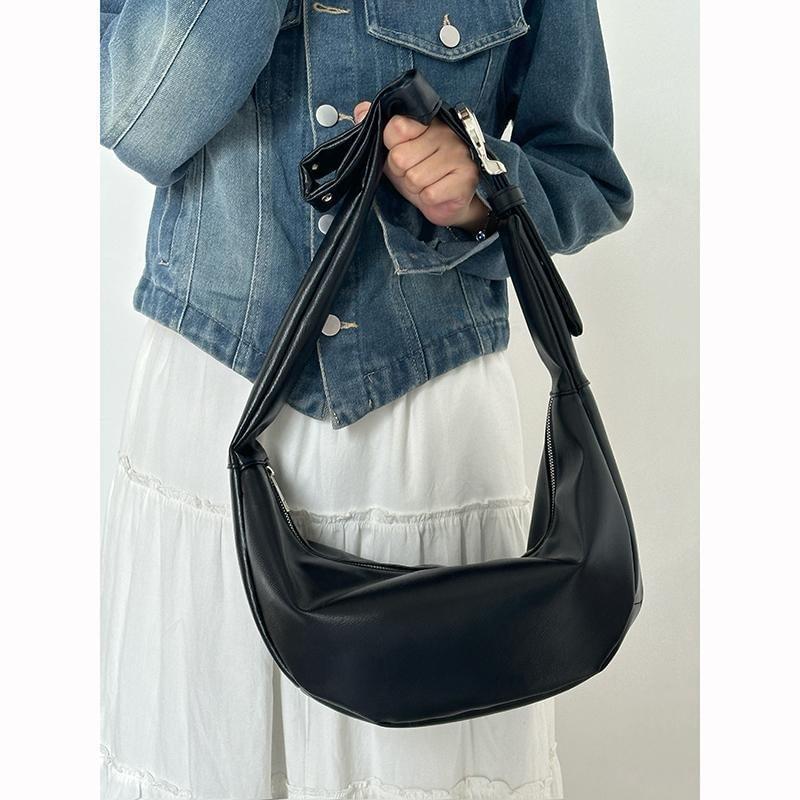 Faux Leather Hobo Bag Product Image